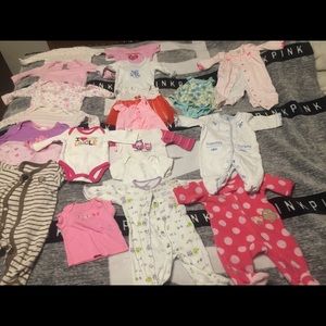 20 pieces of Newborn baby girl clothes